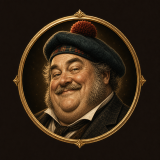 Mr McPoo — brass-framed portrait